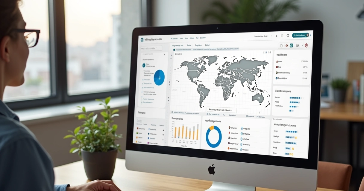 Dashboard de análise de tráfego segmentado para B2B 
