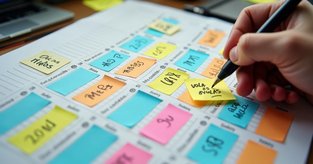 Calendário com datas comerciais em destaque 