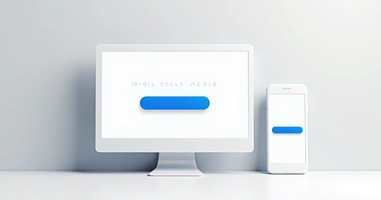Chamada para ação clara em site moderno com botão destacado 