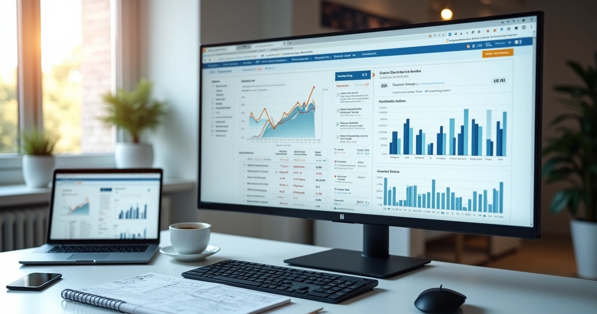 Painel de métricas mostrando aumento de visitas em portal de notícias 