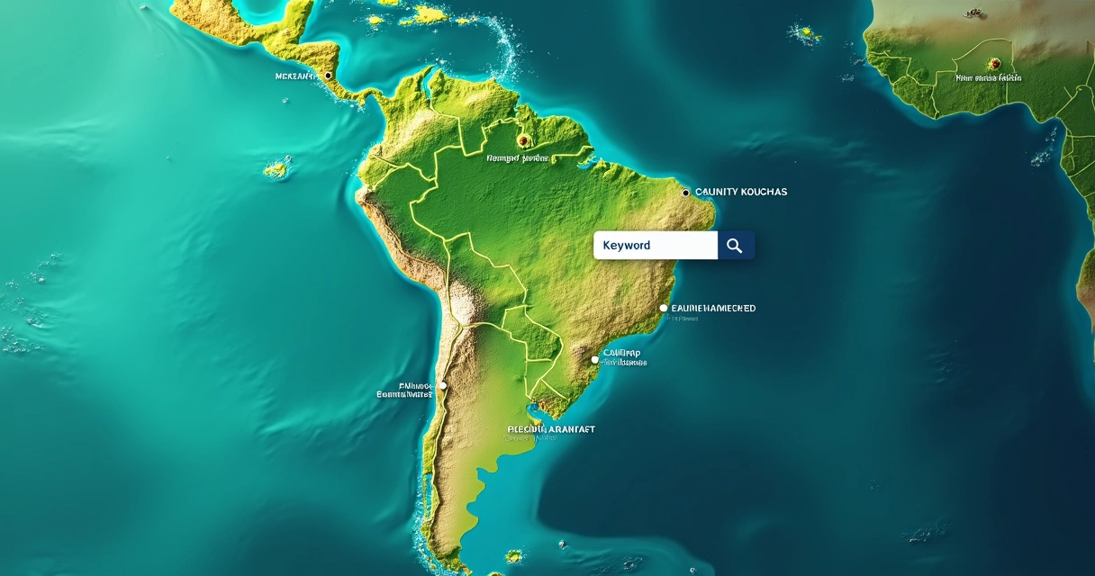 Painel ilustrando segmentação geográfica em anúncios digitais 
