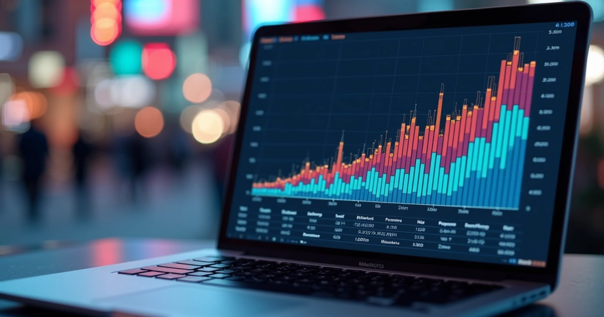 Tela de gráfico com resposta de teste de estresse em site 
